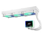 ASRock Challenger 360 Digital Water Cooling System AIO CPU With 3 Fans 120mm And ARGB Lighting White - Image 4