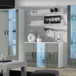 Cama sideboard 120 cm SOHO S7 white/grey gloss