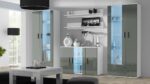 Cama sideboard 120 cm SOHO S7 white/grey gloss