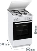 Gorenje Gas Cooker 70lt W50cm. White - Image 8