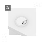 Desk Wooden White 118x60cm - Image 8