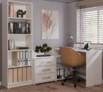 Corner Desk Dany Wooden Cashmere Beige 120x120x76cm - Image 5