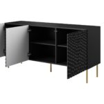 HOLE chest 152x42.5x74.5 cm matte black