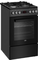 Beko Gas & Electric Cooker 60lt W50cm. Black - Image 2