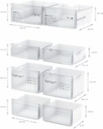 Bosch Side-by-Side Refrigerator 605lt Total NoFrost H183xW91xD73.1cm Brushed Steel Anti-Fingerprint KFN96VPEA - Image 10