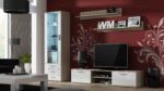 Soho Floor-standing Living Room Display Cabinet made of Particleboard with Glass Sonoma oak 60x41x192cm - Image 3