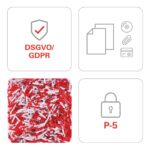 HSM Shredstar X6PRO Cross Cut 6-Sheet Paper Shredder - Image 6