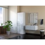 Topeshop Nel Floor Bathroom Column Cabinet L60xD30xH174cm White - Image 5