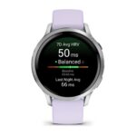 Garmin Venu 4 Stainless Steel 41mm Waterproof Smartwatch with Heart Rate Monitor (Silver with Periwinkle) - Image 6