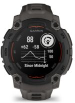 Garmin Instinct E 45mm Waterproof Smartwatch with Heart Rate Monitor (Black with Charcoal Band) - Image 9