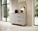 Alma Wooden Chest of Drawers Beige 120x41.5x90cm - Image 3