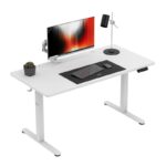 Electric Gaming Desk Leader Wooden White 140x70cm - Image 3