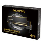 Adata Legend 960 MAX SSD 4TB M.2 Type with PCI Express 4.0 Connection and Heatsink ALEG-960M-4TCS - Image 7