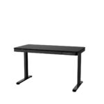 Desk Wooden Black with Metal Legs & USB ports 140x70x50cm - Image 15