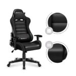Huzaro Ranger 6.0 Child Artificial Leather Gaming Chair with Adjustable Arms Black - Image 12
