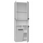 Topeshop Nel 1K DK Floor Bathroom Column Cabinet L60xD30xH174cm White - Image 6