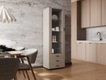 Cama S1 SOHO display cabinet 60x41x192 cashmere + black - Image 3