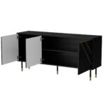 Cama 3D MOUNTAIN chest of drawers 154x40x72 black + gold - Image 2