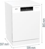 Gorenje Freestanding Dishwasher for 13 Place Settings W60xH85cm White - Image 9