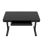 Desk Wooden Black with Metal Legs & USB ports 140x70x50cm - Image 13