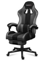 Huzaro Force 4.7 Artificial Leather Gaming Chair with Footrest Grey Mesh - Image 12
