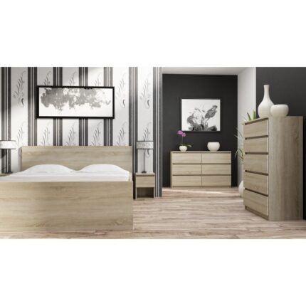 M6 Wooden Chest of Drawers with 6 Drawers 138x40x77cm