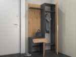Duo Wardrobe Duo Anthracite Artisan - Image 4