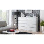 Wooden Chest of Drawers with 8 Drawers Biel 138x40x97cm - Image 3