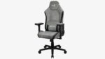 Aerocool Crown AeroSuede Fabric Gaming Chair with Adjustable Arms stone grey - Image 9