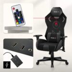 Huzaro Combat 7.6 Fabric Gaming Chair with Adjustable Armrests and RGB Lighting Black - Image 6