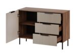 Cama Chest of drawers 2 ALMERA 104x42x75 walnut/cashmere - Image 2
