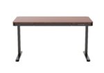 Ηλεκτρικό Γραφείο Ξύλινο Black/walnut με Μεταλλικά Πόδια & Ρυθμιζόμενο Ύψος 120x60εκ. - Image 2