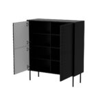 Cama 4D CORTINA chest of drawers 102x40x118 black - Image 2