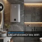 LIN LIFVD1SMGY 80L SMART Electric Water Heater  Grey  WiFi