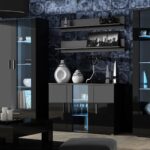 Cama sideboard 120 cm SOHO S7 black/black gloss
