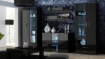 Cama sideboard 120 cm SOHO S7 black/black gloss