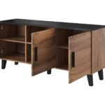 Cama sideboard LOTTA 150 3D wotan oak + mat black