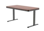 Electric Desk Wooden Black/walnut with Metal Legs & USB ports 140x70x50cm - Image 3