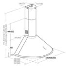 Akpo WK-4 Dandys Eco 50 Chimney Hood Inox - Image 3