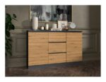Sideboard Wooden Gray 120x40x97cm - Image 4