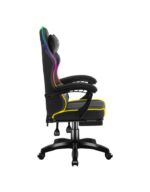 Huzaro HZ-FORCE 3.7 Artificial Leather Gaming Chair with RGB Lighting Black - Image 3