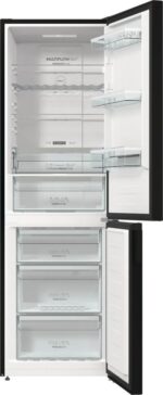 Gorenje Fridge-Freezer 300lt NoFrost H185xW60xD59.25cm Black NRK6192ABK4 - Image 4