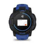 Garmin Instinct 3 AMOLED Aluminium 45mm Αδιάβροχο Smartwatch με Παλμογράφο (Black/Bolt Blue Band) - Image 3