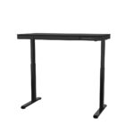 Desk Wooden Black with Metal Legs & USB ports 140x70x50cm - Image 11