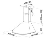 Maan Mix 3 50 Chimney Vent Hood 50cm Satin - Image 3