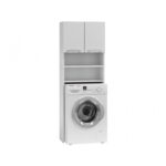 Topeshop Marpol Bathroom Cabinet Laundry L96xW30xH183cm White - Image 8