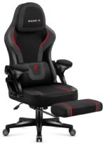 Huzaro Force 4.6 Carbon Fabric Gaming Chair with Footrest Black - Image 5