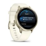 Garmin Venu 4 Stainless Steel 41mm Waterproof Smartwatch with Heart Rate Monitor (Lunar Gold with Bone) - Image 3