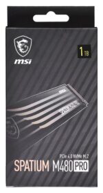 MSI Spatium M480 Pro SSD 1TB τύπου M.2 με σύνδεση PCI Express 4.0 (PS5 Compatible) S78-440L1G0-P83 - Image 3
