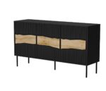 Cama INSERTO 3D chest of drawers 143.5x40x80 black + LED - Image 2